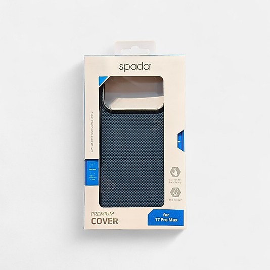 iPhone 17 Pro Max Uyumlu Magsafe Şarj Özellikli Spada Kevlar Kılıf - Lacivert