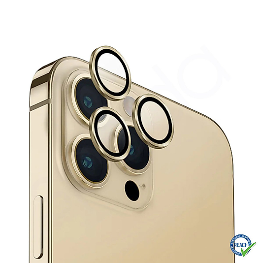 İphone 14 Pro Max Spada Safir Lens Koruyucu - Gold
