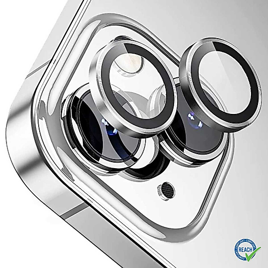 İphone 14 / 14 Plus Spada Safir Lens Koruyucu - Silver