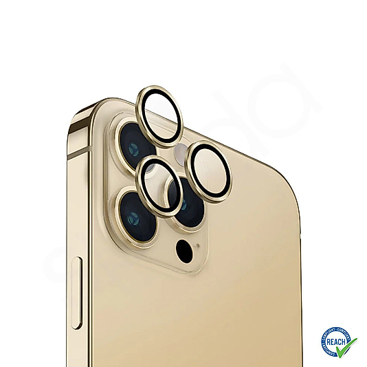 İphone 13 Pro Max Spada Safir Lens Koruyucu - Gold