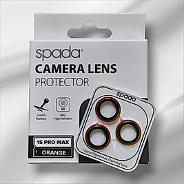 İphone 15 Pro Max Spada Safir Lens Koruyucu - Orange