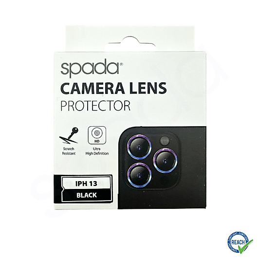 İphone 13 / 13 Mini Spada Safir Lens Koruyucu - Siyah