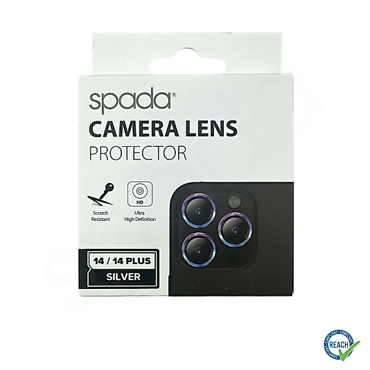 İphone 14 / 14 Plus Spada Safir Lens Koruyucu - Silver