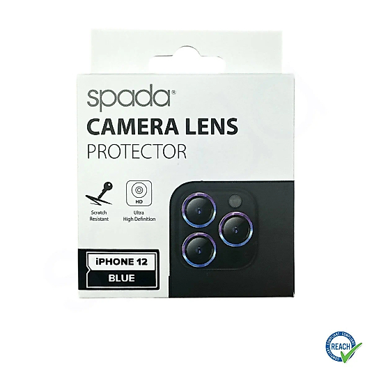 İphone 12 Spada Safir Lens Koruyucu - Blue
