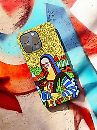 Super Slim Creative Mona Lisa Desenli Fosforlu Silikon Kılıf