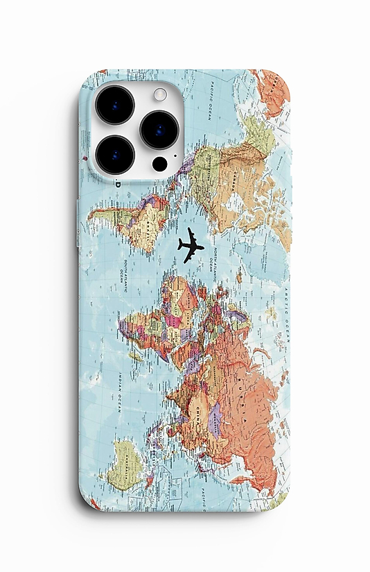 World Travel Baskılı Kılıf