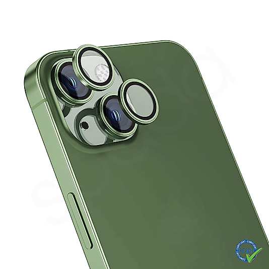 İphone 13 / 13 Mini Spada Safir Lens Koruyucu - Green