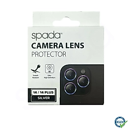 İphone 14 / 14 Plus Spada Safir Lens Koruyucu - Silver