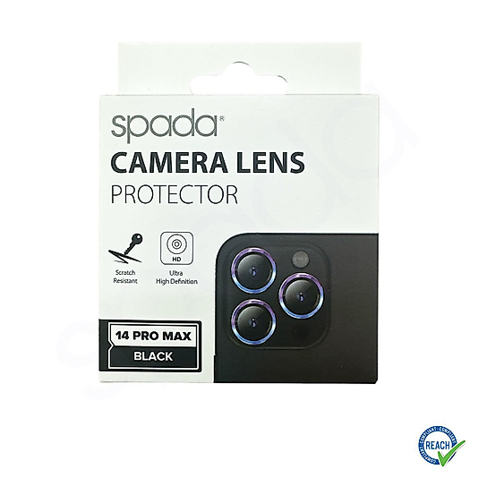 İphone 14 Pro Max Spada Safir Lens Koruyucu - Black