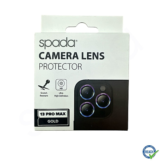 İphone 13 Pro Max Spada Safir Lens Koruyucu - Gold