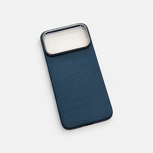 iPhone 17 Pro Uyumlu Magsafe Şarj Özellikli Spada Kevlar Kılıf - Lacivert