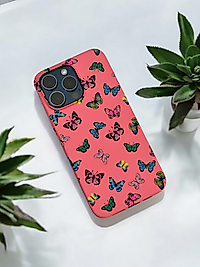 Super Slim Creative Kelebek Desenli Fosforlu Silikon Kılıf