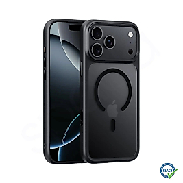 iPhone 17 Pro Max Uyumlu MagSafe Şarj Özellikli Spada Panzer Kılıf - Siyah