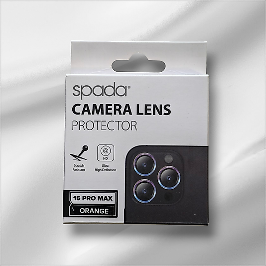 İphone 15 Pro Max Spada Safir Lens Koruyucu - Orange