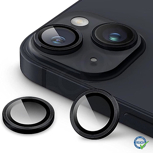 İphone 13 / 13 Mini Spada Safir Lens Koruyucu - Siyah