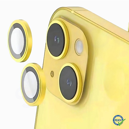 İphone 14 / 14 Plus Spada Safir Lens Koruyucu - Yellow