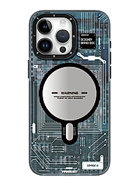 iPhone 15 Pro Max YoungKit Technology Serisi Magsafe Uyumlu Kılıf - Mavi