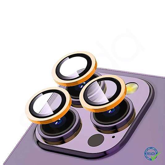 İphone 14 Pro Max Spada Safir Lens Koruyucu - Orange